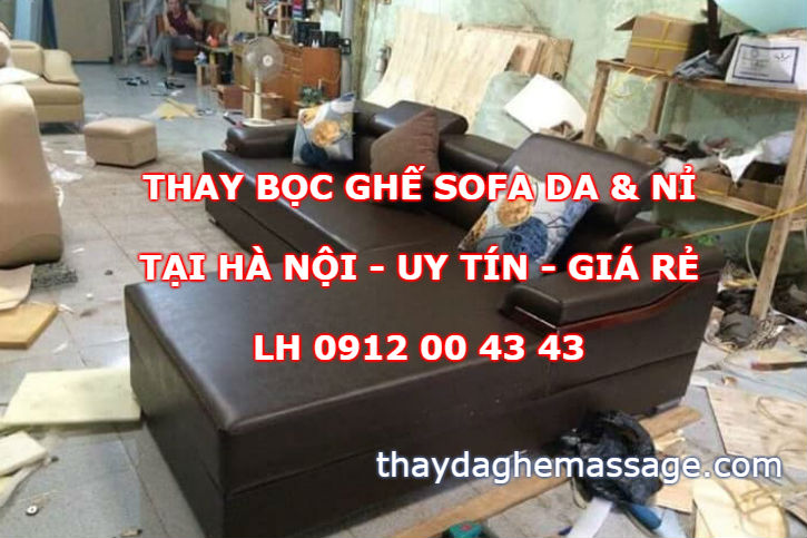 Xưởng thay bọc ghế sofa da tại Hà Nội