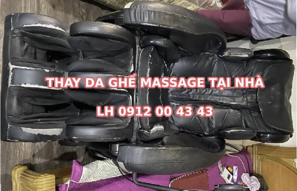 Thay da ghế massage tại khu đô thị Việt Hưng