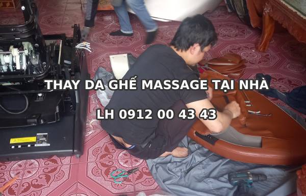 Tôi ở tỉnh xin hỏi có thay bọc được da ghế massage tại nhà 