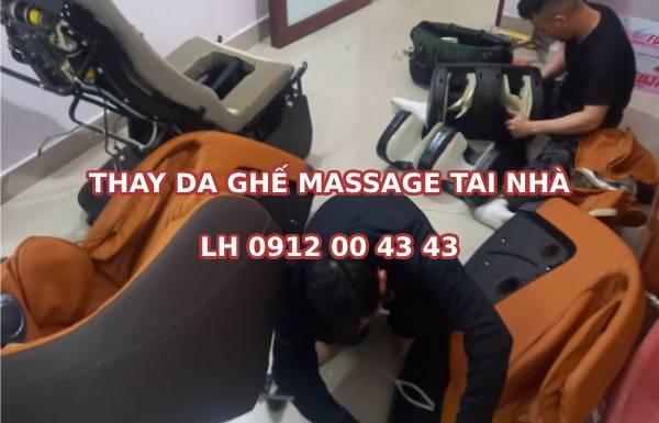 Thay da ghế massage khách hàng mặc cả giá như đi chợ