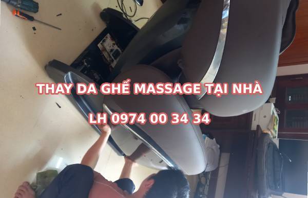 Vì sao nhiều người thay da ghế massage giá trên trời