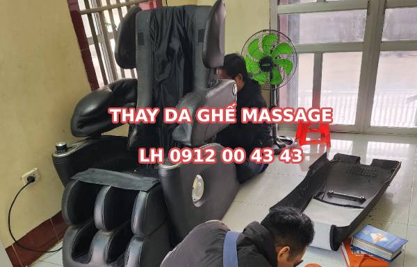 Chặt chém thay da ghế matxa mới giá 18 tới 20 triệu một bộ