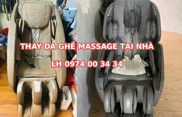 Tham khảo giá thay da ghế massage xong khách bỏ luôn ghế