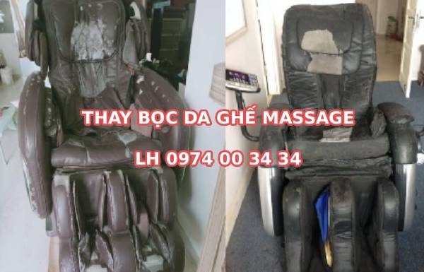 Thay bọc da ghế massage loại nào giá rẻ tốt nhất hiện nay