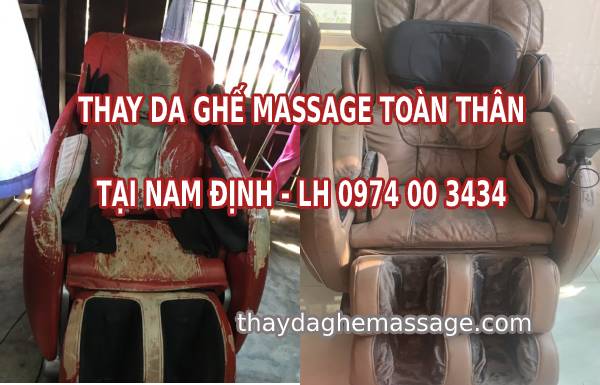 Thay bọc da ghế massage tại Nam Định