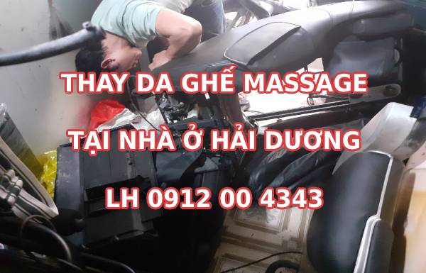 Thay da ghế massage toàn thân tại Hải Dương