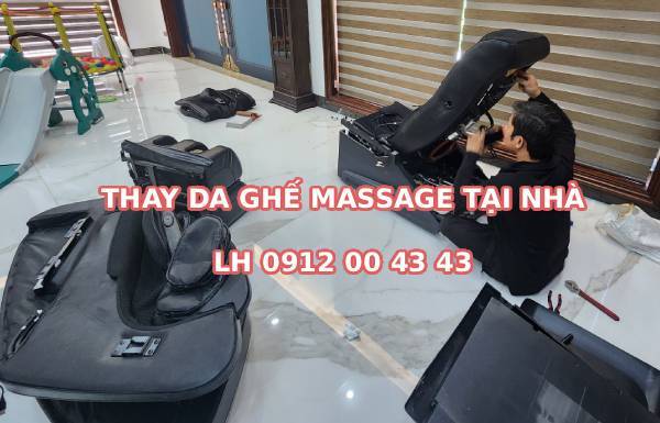 Thay da ghế massage tại Bảo Lộc Lâm Đồng
