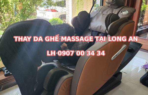 Thay bọc da ghế massage tại Long An
